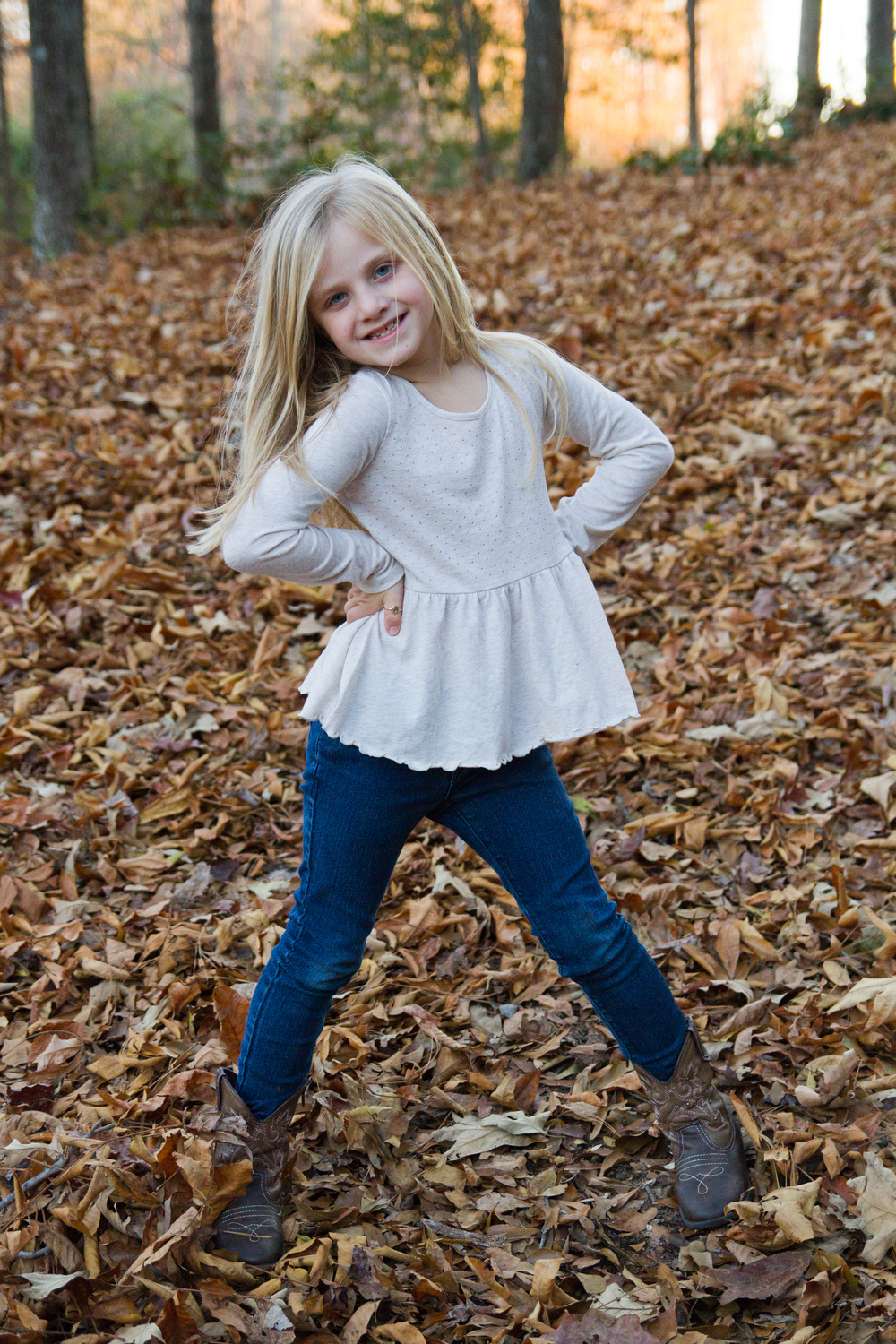 Hands on Hip sassy Pose of Daughter