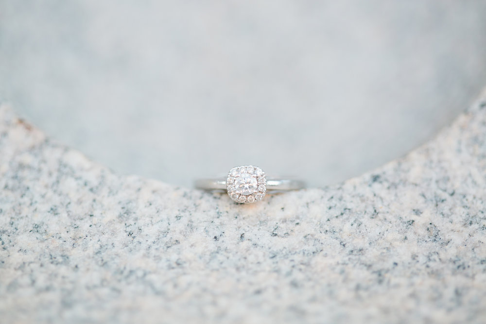 Engagement Ring on Stone