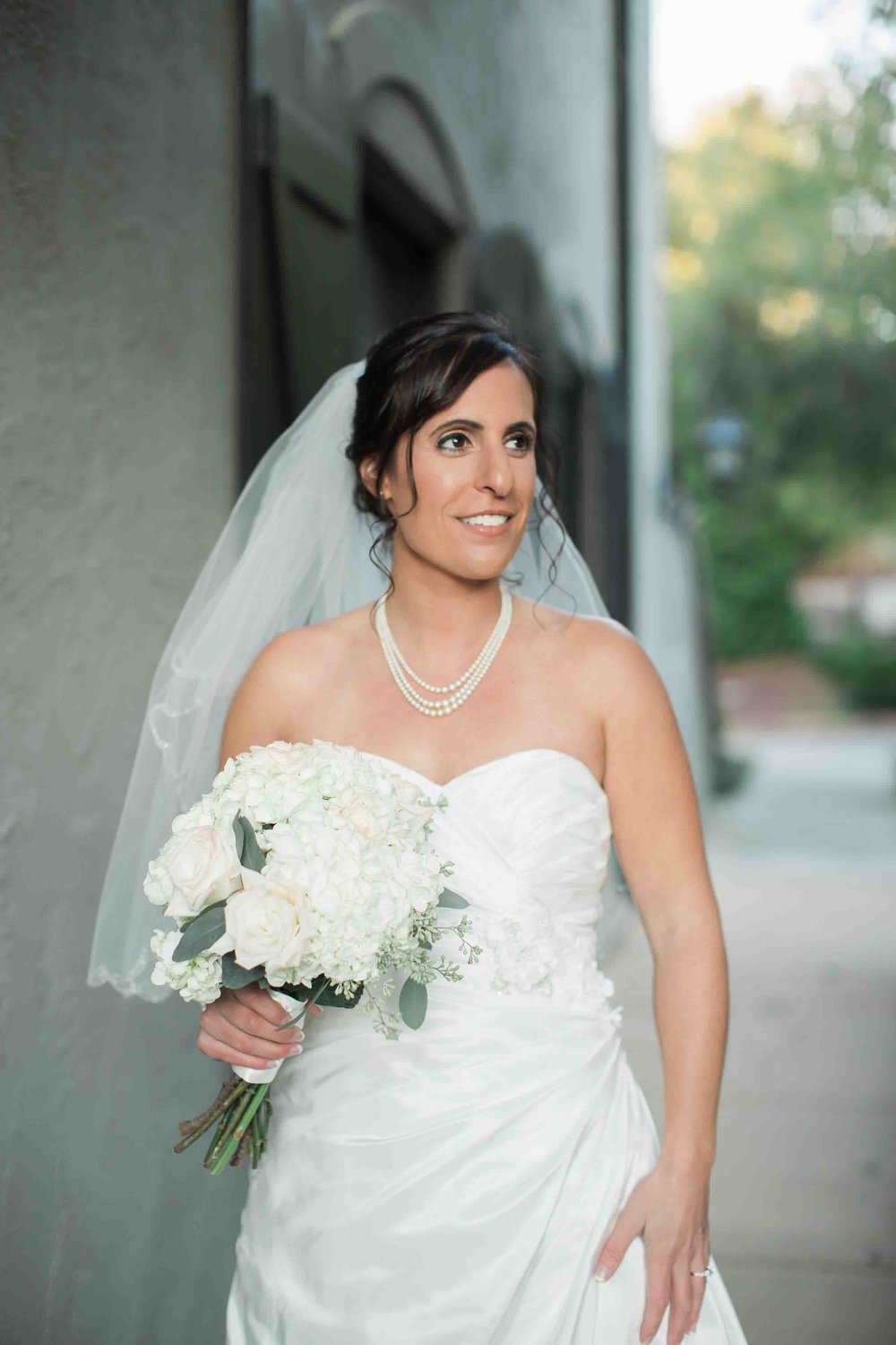 Bride Looking to side