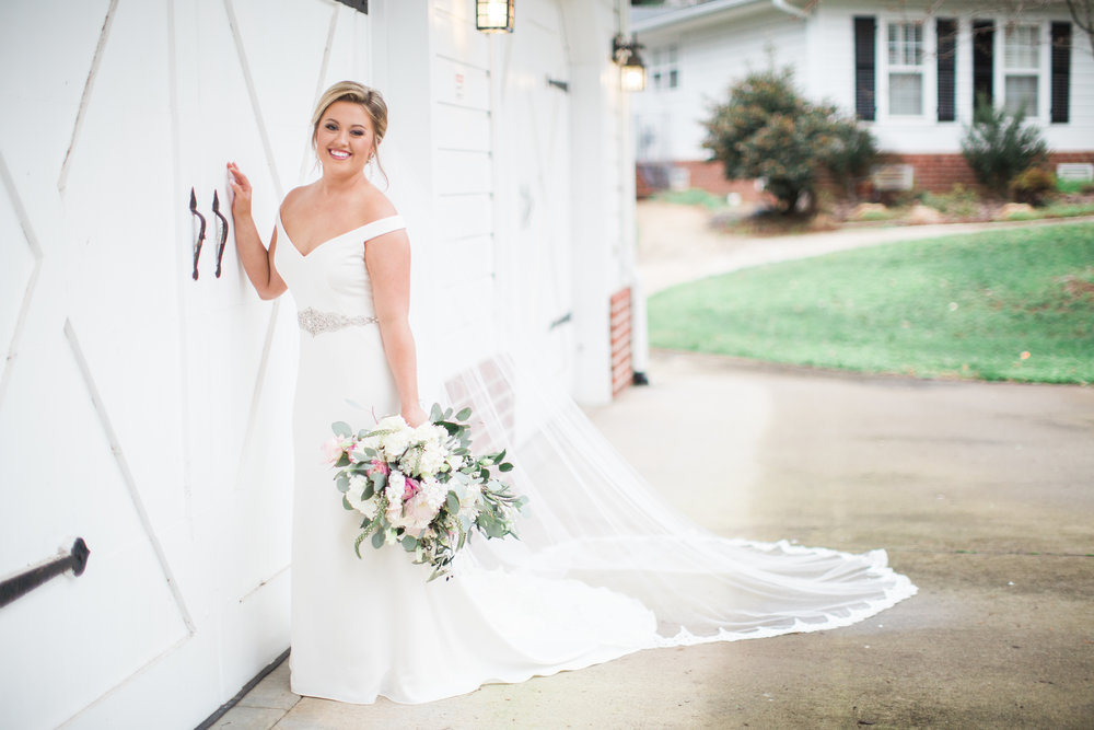 Bride at door of Venue