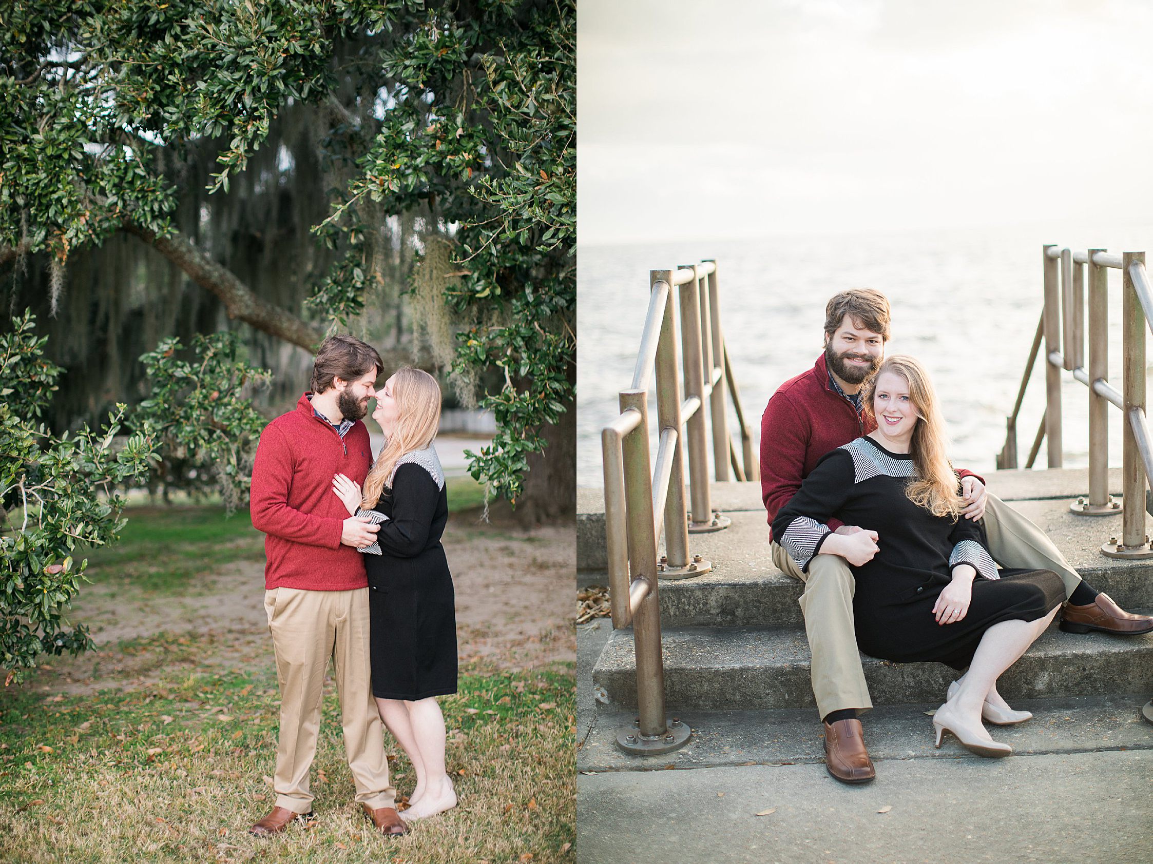 Engagement-couple at Louisiana photo shoot