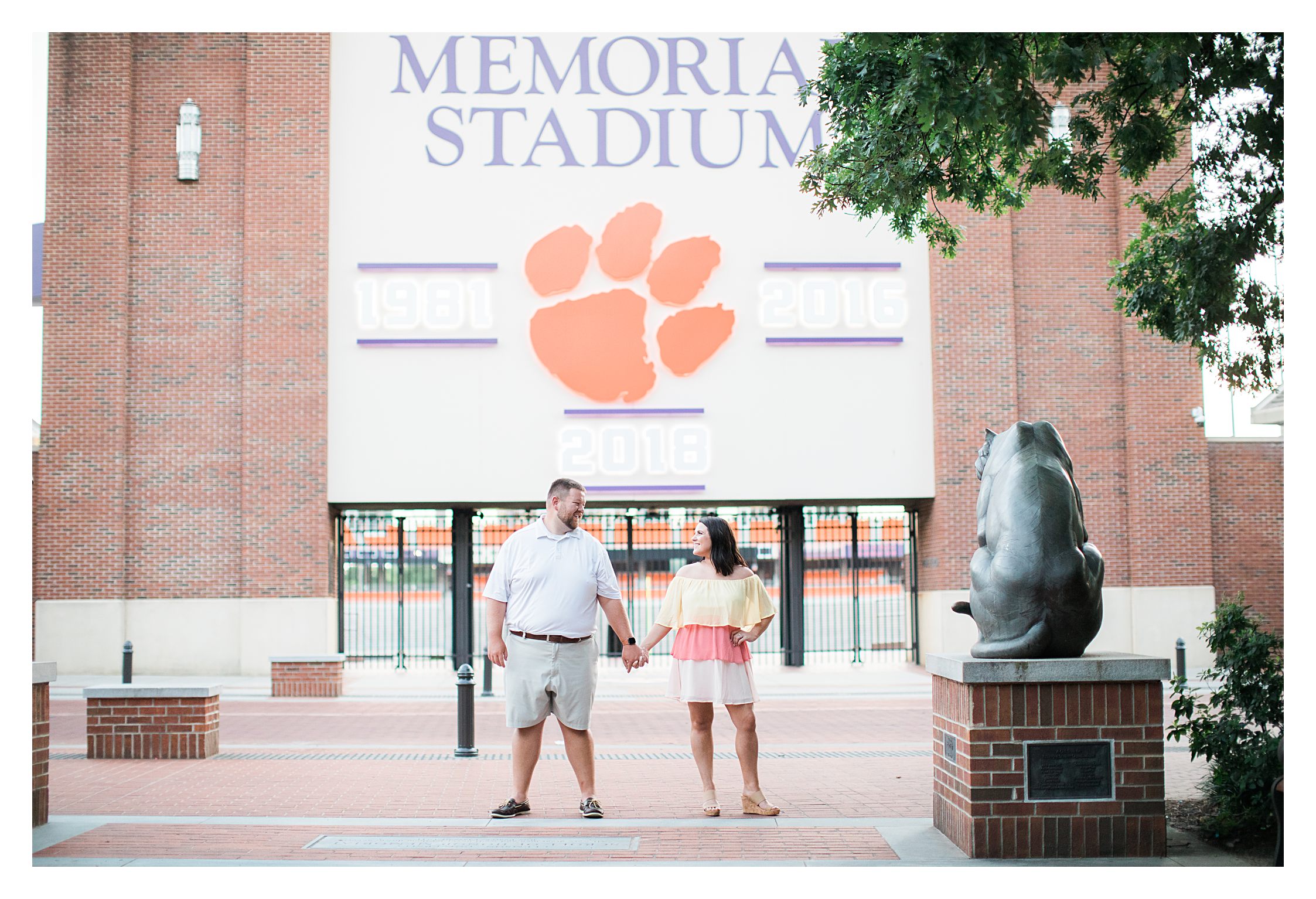 clemson-engagement-photos and Happy Anniversary