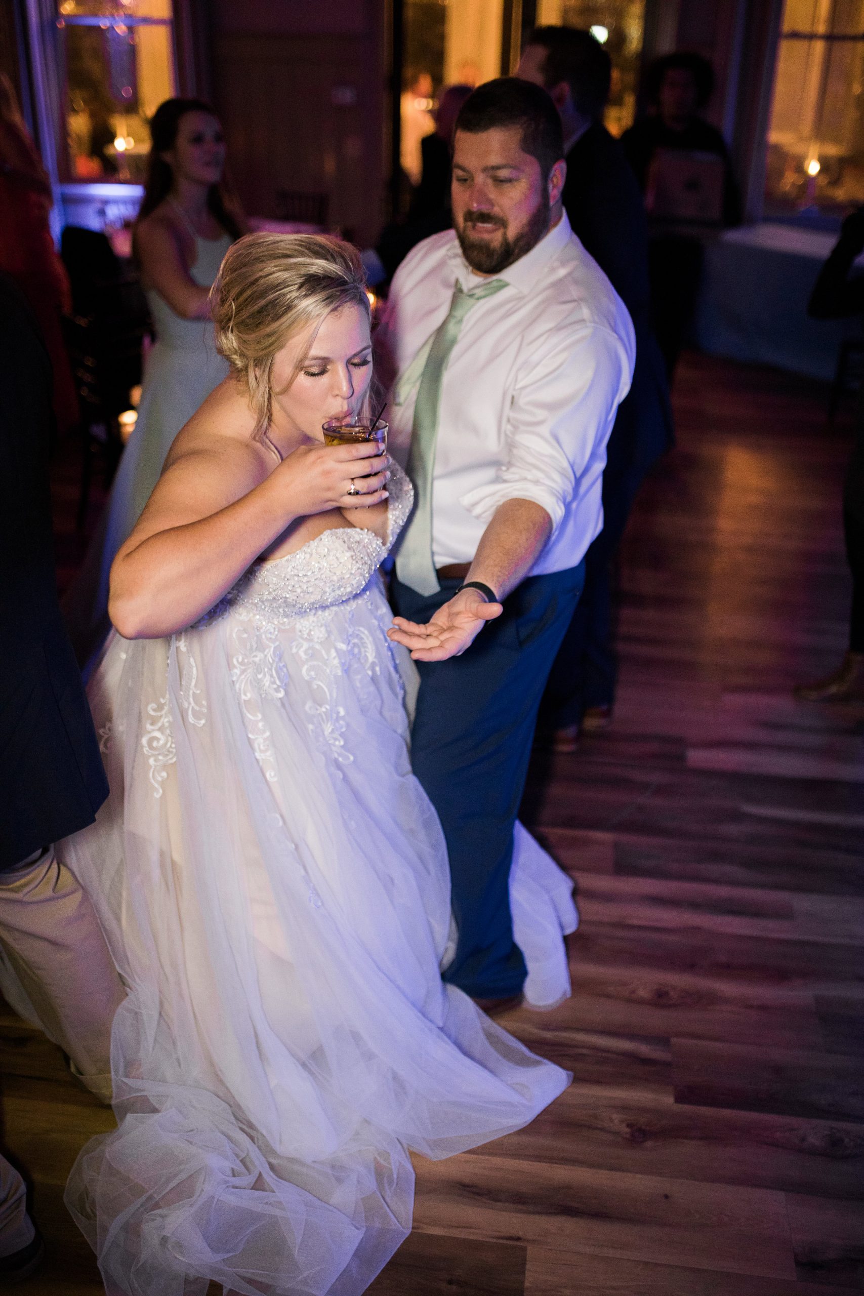 wedding couple on dance floor