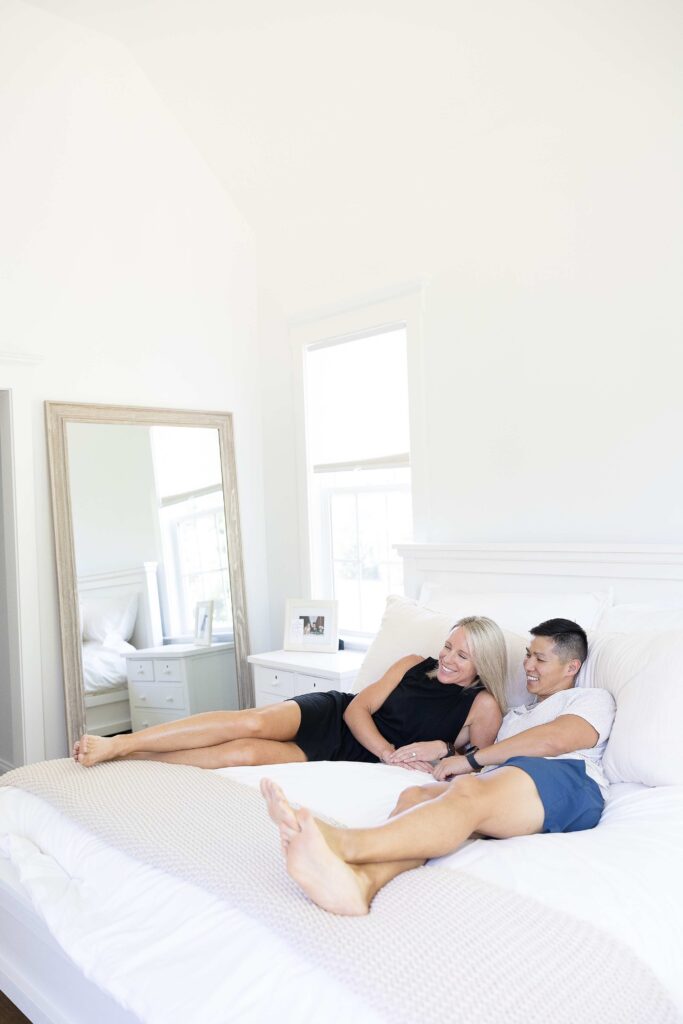 Couple Chilling on their bed for Lifestyle photo