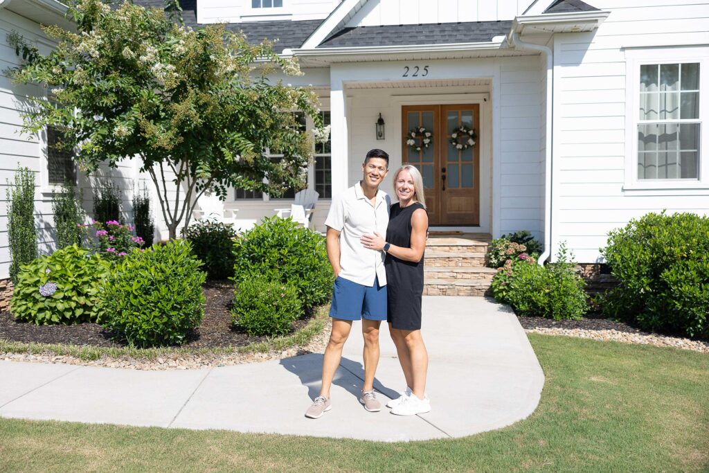 Couple in front of their house Photo Shoot